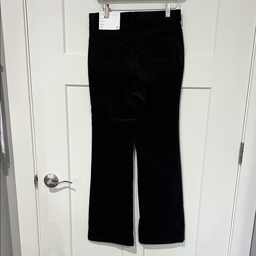 NWT Loft Velvet Slim Flare Pants Sz 27/4 - Picture 4 of 11